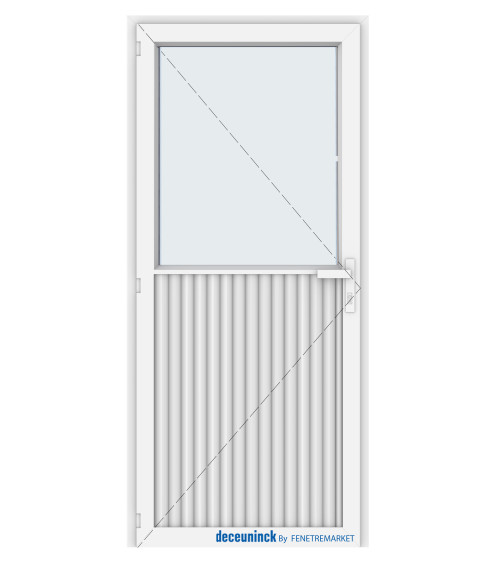 Porte de service (extérieur demi vitrée)