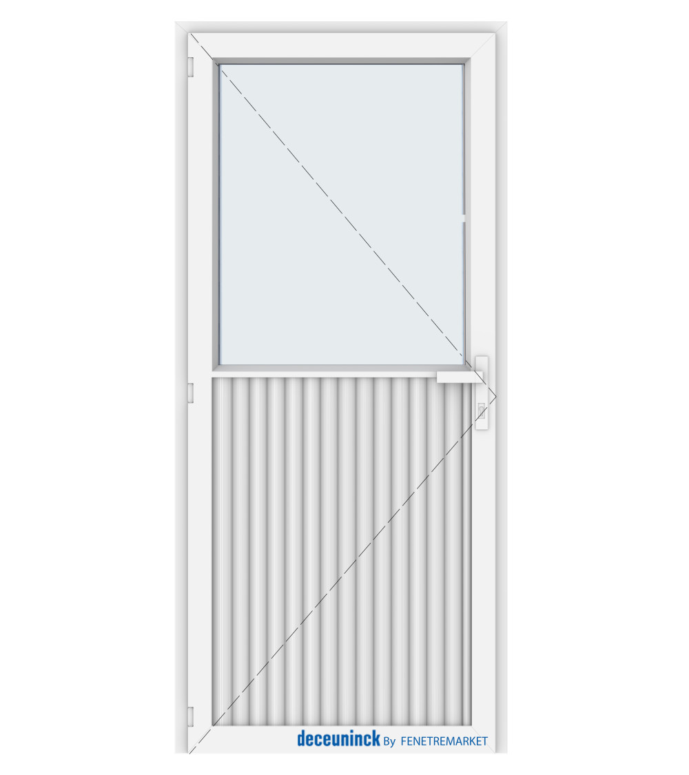 Porte de service (extérieur demi vitrée)