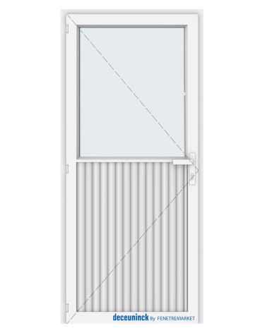 Porte de service (extérieur demi vitrée)