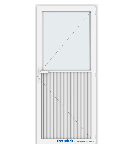 Porte de service (extérieur demi vitrée)